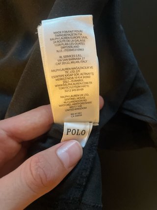 Polo Ralph Lauren Camiseta Negra talla M niño