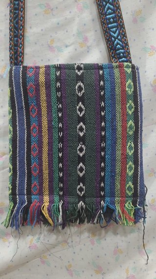 Bolso de hombro hippie multicolor