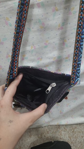 Bolso de hombro hippie multicolor