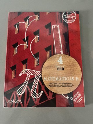 Matemáticas B. 4o de ESO