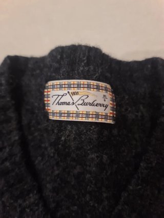 Jersey Thomas Burberry Negro Talla XL