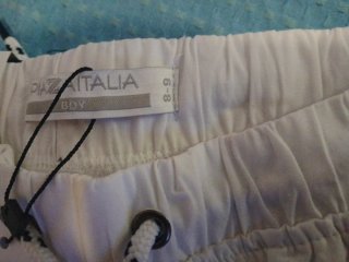 2 paia pantaloncini bimbo bianchi e blu. 8, 9 anni