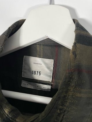 Camisa cuadros efecto desgastado grunge