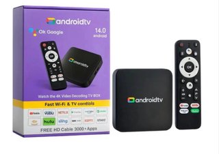 Android TV Box 4K con control remoto