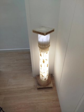 Pedestal Alabastro Iluminado 115cm