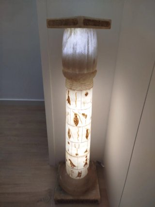 Pedestal Alabastro Iluminado 115cm