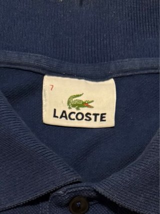 Polo Lacoste Vintage Blu