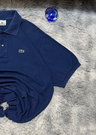 Polo Lacoste Vintage Blu