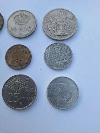 Lote 9 Monedas España Pesetas