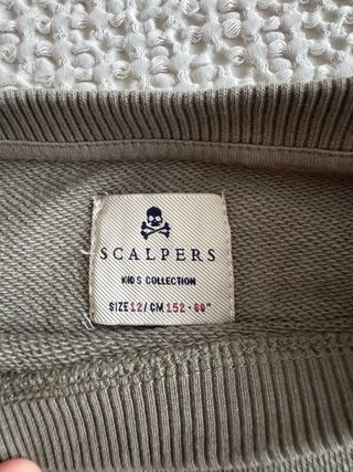Sudadera Scalpers Niño T10 verde
