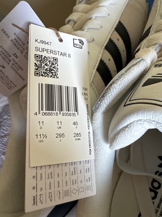 Adidas Superstar II Talla 46 (29.5cm)