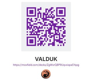 Mazo Commander Valduk Equipos MTG