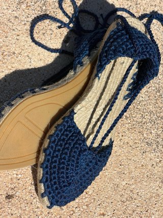 Alpargatas Crochet Hechas a Mano Talla 35-42