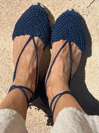 Alpargatas Crochet Hechas a Mano Talla 35-42