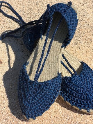 Alpargatas Crochet Hechas a Mano Talla 35-42