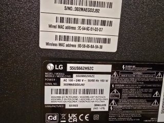 Televisión LG 55 Negra