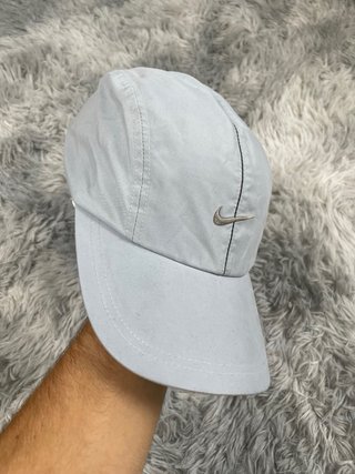 Nike 00s Swoosh Techwear Cap Silver Grey Y2K