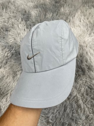 Nike 00s Swoosh Techwear Cap Silver Grey Y2K