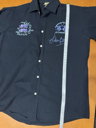 Camisa La Martina Negra Bordada