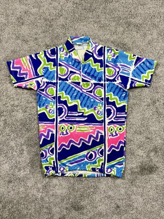 Maillot Kelme ciclismo vintage 90s estampado S