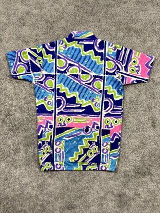 Maillot Kelme ciclismo vintage 90s estampado S