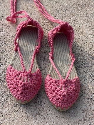 Alpargatas Crochet Hechas a Mano Talla 35-42