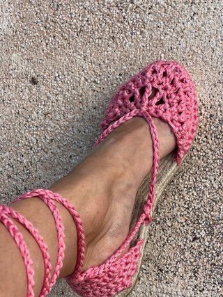 Alpargatas Crochet Hechas a Mano Talla 35-42