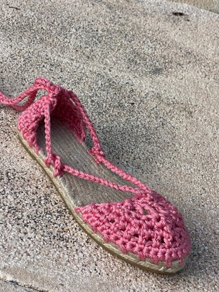 Alpargatas Crochet Hechas a Mano Talla 35-42