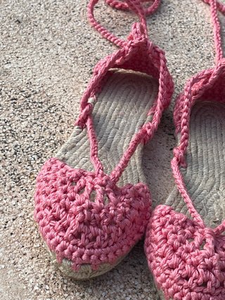 Alpargatas Crochet Hechas a Mano Talla 35-42