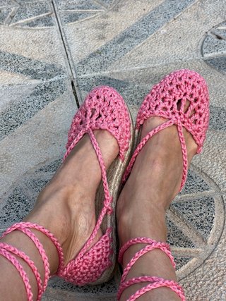 Alpargatas Crochet Hechas a Mano Talla 35-42