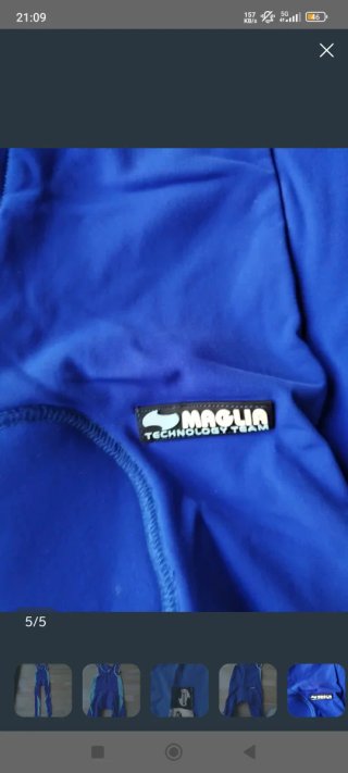 Culote Ciclismo Invierno Hombre XL Azul