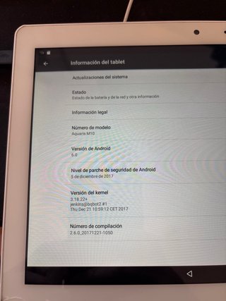Tablet Bq Aquaris M10 Blanca