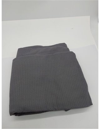 ZOLLNER Manta de piqué para Verano - 100% algodón - 150x200 cm - Gris