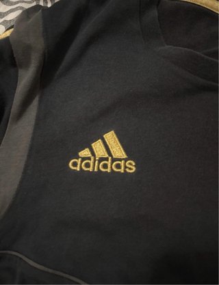 Chándal Real Madrid Adidas Negro y Dorado
