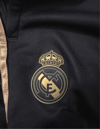 Chándal Real Madrid Adidas Negro y Dorado