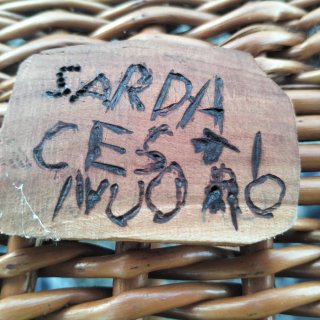 Cesto in vimini e midollino