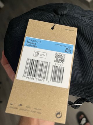Gorra Nike Negra Nueva