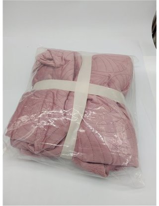 ROOM99 Feel Elegante Colcha en Color Rosa 170 x 210 cm - versátil como Colcha o Manta para sofá - Manta para Cama y sofá - Ideal co
