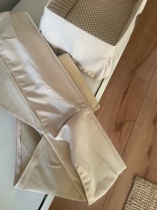 Pack 2 Cajas Tela Ikea Beige/Marrón