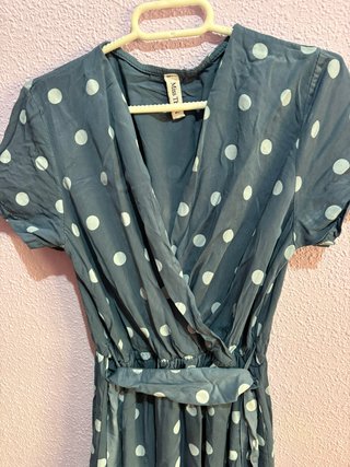 Vestido midi cruzado lunares Miss Think