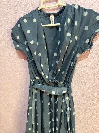 Vestido midi cruzado lunares Miss Think