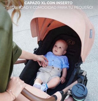 Carrito Kinderkraft MOOV 3 en 1 Negro