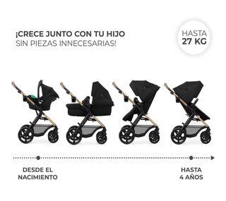 Carrito Kinderkraft MOOV 3 en 1 Negro
