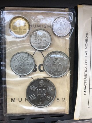 Monedas Mundial Fútbol España 82 escucho ofertas