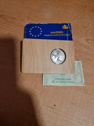 Moneda Plata 1 ECU Madrid 1992
