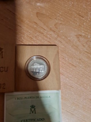 Moneda Plata 1 ECU Madrid 1992