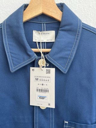 Chaqueta Zara Origins Azul Talla M