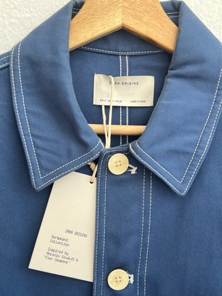 Chaqueta Zara Origins Azul Talla M