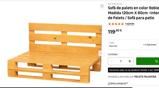 Banco Palets Terraza / Sofá Chill Out