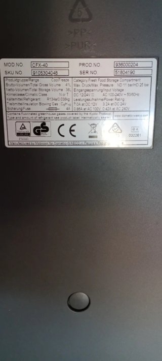 Nevera Waeco CFX40 compresor